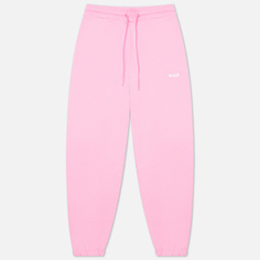 Женские брюки MSGM Micrologo Basic Unbrushed, цвет розовый, размер S