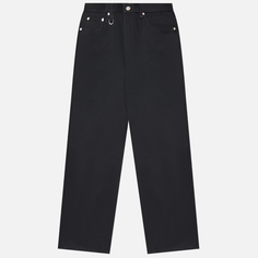 Мужские джинсы uniform experiment Rigid Denim Tapered Stretch Selvedge, цвет чёрный, размер XL