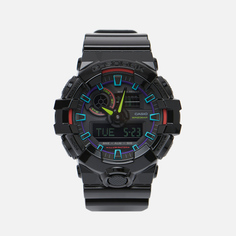 Наручные часы CASIO G-SHOCK GA-700RGB-1A Virtual Rainbow, цвет чёрный