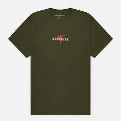 Мужская футболка maharishi Invisible Warrior, цвет зелёный, размер S
