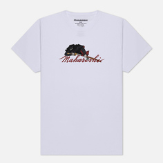 Мужская футболка maharishi Ninjutsu Embroidered, цвет белый, размер L