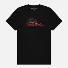 Мужская футболка maharishi Ninjutsu Embroidered, цвет чёрный, размер S