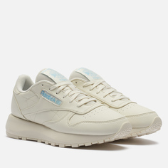 Женские кроссовки Reebok Classic Leather SP Vegan, цвет бежевый, размер 36 EU