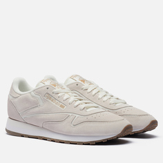 Мужские кроссовки Reebok Classic Leather, цвет бежевый, размер 41 EU