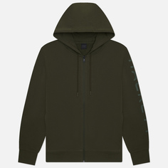 Мужская толстовка Hackett Essential Hoodie Full Zip, цвет оливковый, размер XL
