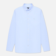 Мужская рубашка Hackett Washed Oxford Slim Fit, цвет голубой, размер XL