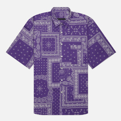 Мужская рубашка SOPHNET. Pattern Baggy, цвет фиолетовый, размер L