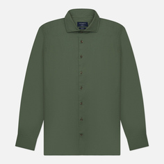 Мужская рубашка Hackett Piece Dyed Soft Twill, цвет зелёный, размер L
