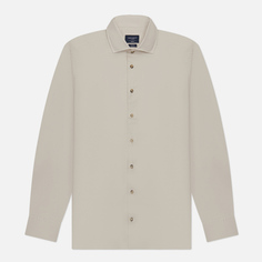 Мужская рубашка Hackett Piece Dyed Soft Twill, цвет бежевый, размер XXL