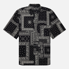 Мужская рубашка SOPHNET. Pattern Baggy, цвет чёрный, размер S