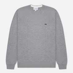 Мужской свитер Lacoste Crew Neck Organic Cotton, цвет серый, размер S