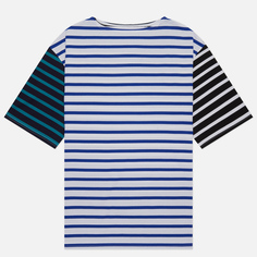 Мужская футболка SOPHNET. Border Mix Boatneck Wide, цвет белый, размер M