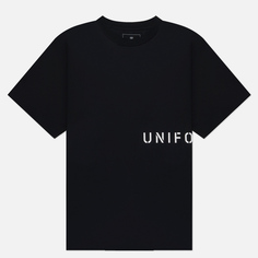 Мужская футболка uniform experiment Authentic Stencil Logo Wide, цвет чёрный, размер S