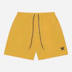 Мужские шорты Hackett Logo Solid Swim, цвет жёлтый, размер S