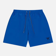Мужские шорты Hackett Logo Solid Swim, цвет синий, размер L