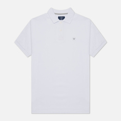 Мужское поло Hackett Slim Fit Logo, цвет белый, размер L