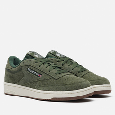 Мужские кроссовки Reebok Club C 85, цвет зелёный, размер 45 EU