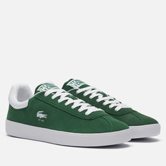 Мужские кроссовки Lacoste Baseshot Suede, цвет зелёный, размер 41 EU