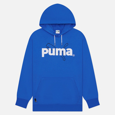 Мужская толстовка Puma Puma Team Graphic Hoodie TR, цвет синий, размер XL