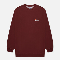 Мужская толстовка Butter Goods Pigment Dyed Crew Neck, цвет бордовый, размер S