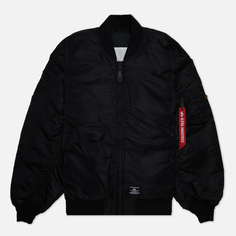 Мужская куртка бомбер Alpha Industries MA-1 Bloodchit Gen II Flight Oversized, цвет чёрный, размер L