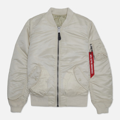 Женская куртка бомбер Alpha Industries MA-1, цвет бежевый, размер M