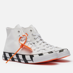 Кеды Converse x Off‑White Chuck Taylor 70 High, цвет белый, размер 44.5 EU