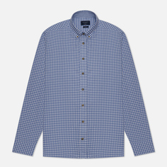 Мужская рубашка Hackett Brushed Gingham With Trim, цвет синий, размер L