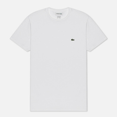 Мужская футболка Lacoste Crew Neck Pima Cotton, цвет белый, размер S