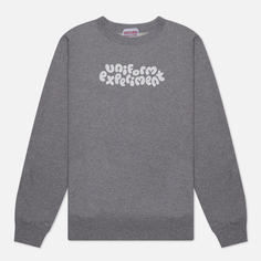 Мужская толстовка uniform experiment Insane Crew Neck Turtle, цвет серый, размер M