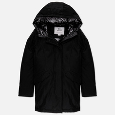 Женская куртка парка Woolrich Arctic Ramar Cloth, цвет чёрный, размер XS