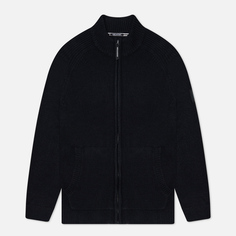 Мужской свитер Weekend Offender Dexter Zip Through Funnel Neck, цвет чёрный, размер XXL