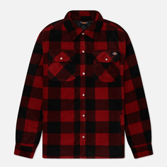 Мужская рубашка Dickies Portland Shacket, цвет красный, размер XL