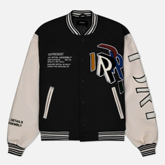 Мужская куртка бомбер REPRESENT Initial Varsity, цвет чёрный, размер XXL