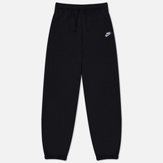 Женские брюки Nike Club Fleece Mid-Rise Oversized, цвет чёрный, размер M