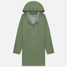 Женская куртка дождевик Stutterheim Mosebacke Lightweight, цвет зелёный, размер XS