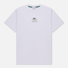 Мужская футболка Lacoste Regular Fit Cotton Jersey Branded, цвет белый, размер L