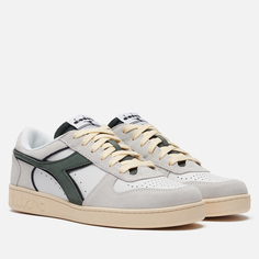 Мужские кроссовки Diadora Magic Basket Low Suede Leather, цвет белый, размер 45 EU