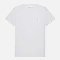 Мужская футболка Lacoste Classic Embroidered Logo, цвет белый, размер S