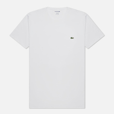 Мужская футболка Lacoste Classic Embroidered Logo, цвет белый, размер S