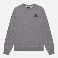 Мужская толстовка Aquascutum Active Small Logo Crew Neck Fleece, цвет серый, размер L