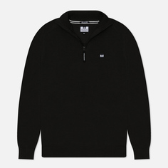 Мужской свитер Weekend Offender Pierre Quarter Zip Funnel Neck, цвет чёрный, размер XXXL