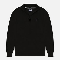 Мужской свитер Weekend Offender Pierre Quarter Zip Funnel Neck, цвет чёрный, размер XXXL