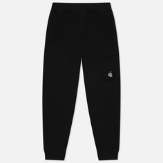 Мужские брюки C.P. Company Brushed & Emerized Diagonal Fleece Cargo Track, цвет чёрный, размер L