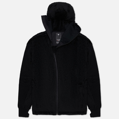 Мужская флисовая куртка maharishi Polartec High Loft Zip Hooded, цвет чёрный, размер S