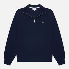 Мужская толстовка Lacoste Zippered Stand-Up Collar Cotton, цвет синий, размер L