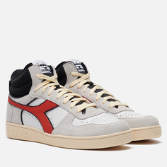 Мужские кроссовки Diadora Magic Basket Demi Cut Suede Leather, цвет белый, размер 42 EU