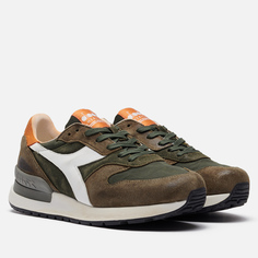 Мужские кроссовки Diadora Heritage Conquest Ripstop Stone Wash, цвет оливковый, размер 44 EU