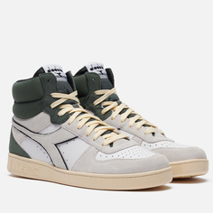 Мужские кроссовки Diadora Magic Basket Mid Suede, цвет белый, размер 44.5 EU