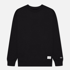 Мужская толстовка Alpha Industries Essential Crew, цвет чёрный, размер XS